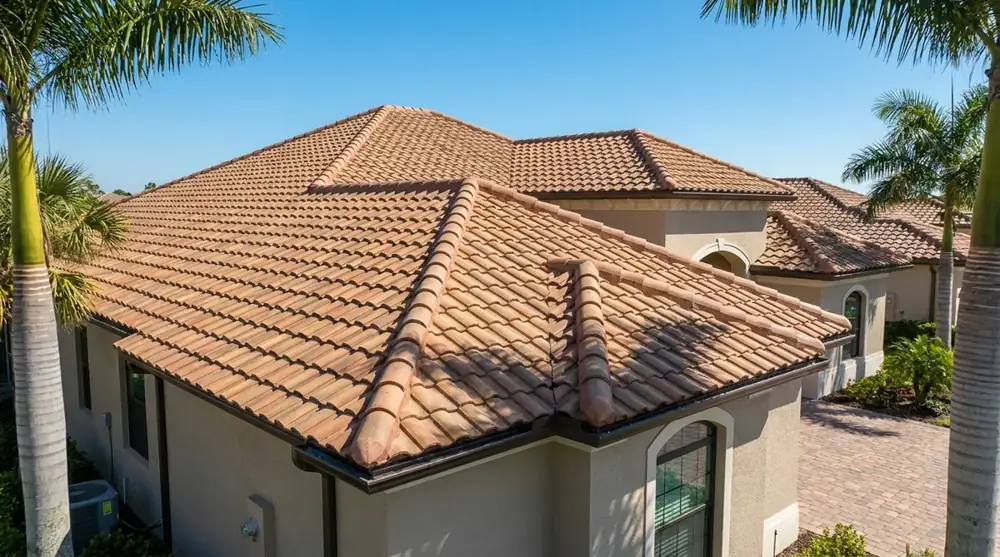 Residential tile roof on a Southwest Florida home